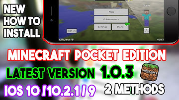New How To Install Minecraft Pocket Edition 1.0.3 Latest (NO JAILBREAK) iOS 10/9 On iPhone/iPod/iPad