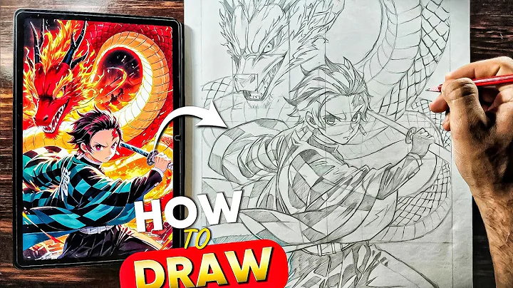 USE These Secret 🤫 Tricks To Draw Perfect Outline Of Tanjiro 😮| Rishi Kelkar Arts