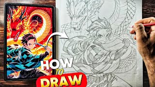 Use These Secret Tricks To Draw Perfect Outline Of Tanjiro Rishi Kelkar Arts