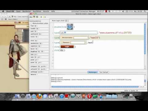 Sikuli -Tutorial / Anleitung / Automatischer Stämme Login