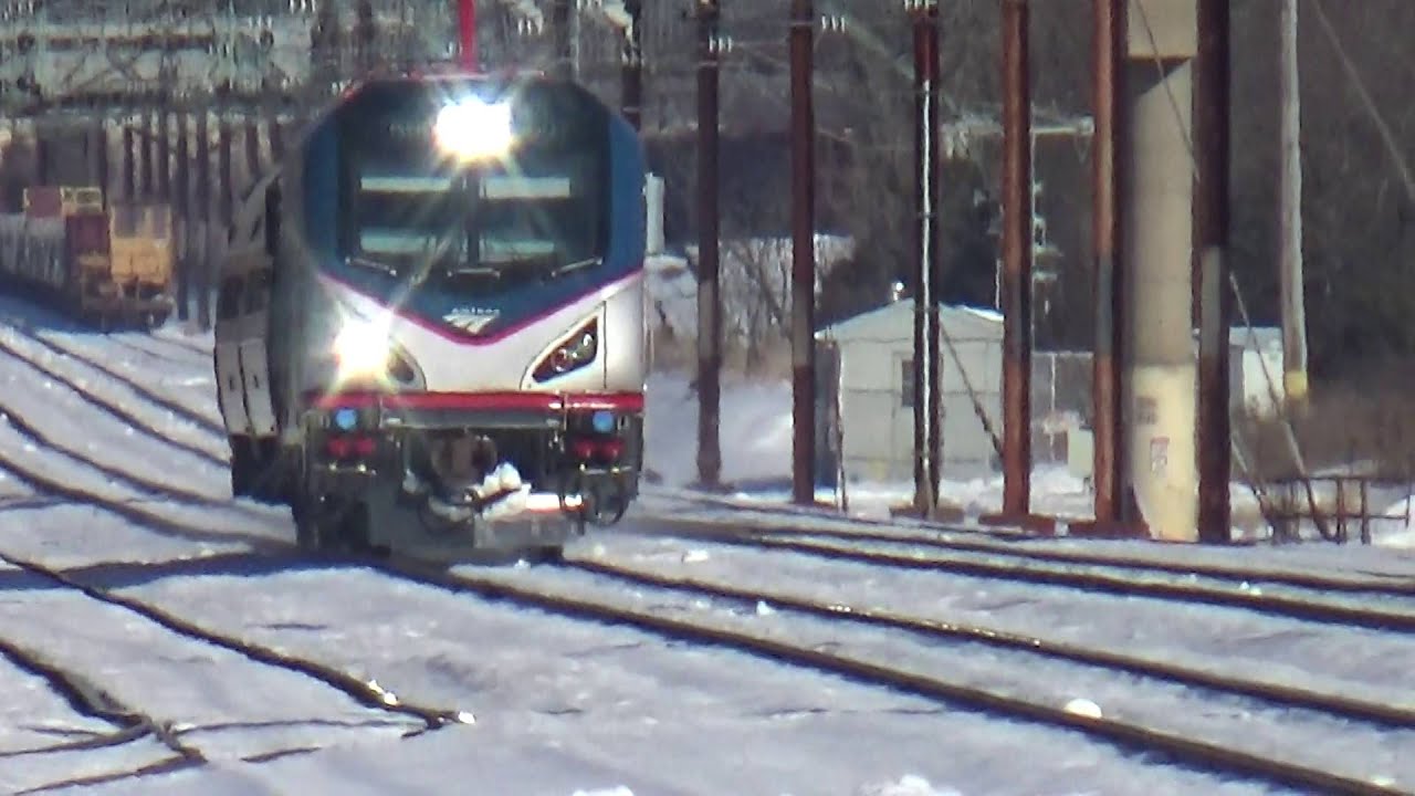 chanel perfume Short Amtrak Train In Perryville & The Snow
