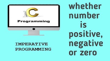 Write a program to check whether the number is positive, negative or zero