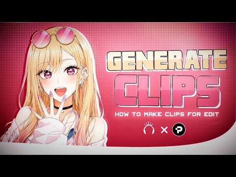How to Generate Anime Clips for your Edits