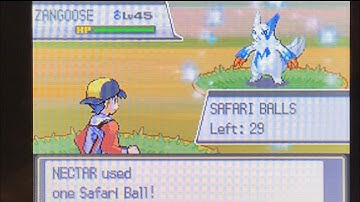 Shiny Zangoose Safari Week 2022 #1 Soul Silver after 12,333 RE’s W or F?