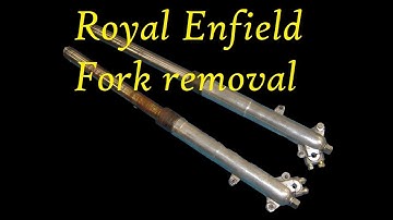Royal enfield fork removal