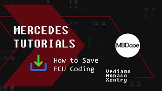 Mercedes ECU coding save VEDIAMO and DTS MONACO