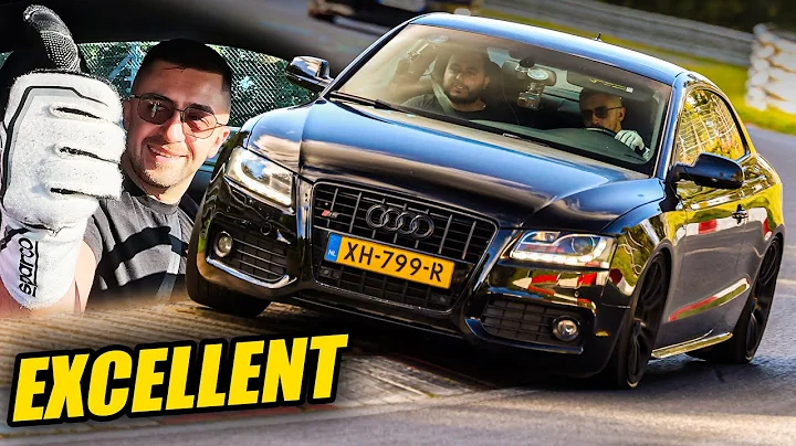 Straight Piped Audi S5 Glued to Megane R.S.! // Nürburgring