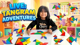 Fun with Shapes! 🔵 Tangram Puzzles for Kids | Learning Through Play LIVE