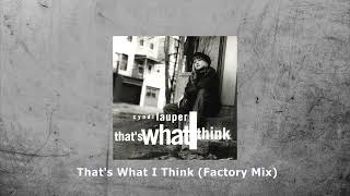 Cyndi Lauper - That's What I Think (Factory Mix)