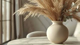 Wallpaper TV Art | Pampas Grass Elegance 🌾 4K Modern Neutral Decor screenshot 5