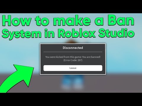 How To Make A Ban System In Roblox Studio Youtube - roblox ban message 2020