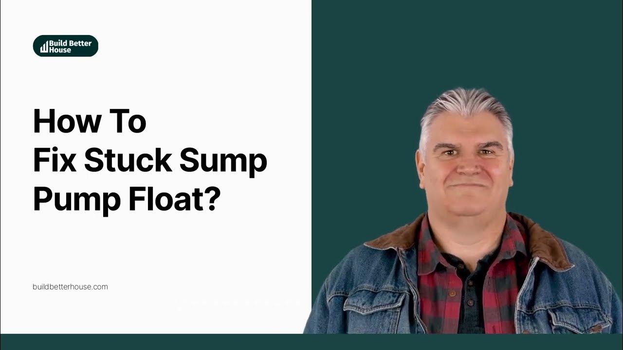 How To Fix Stuck Float Sump Pump? YouTube