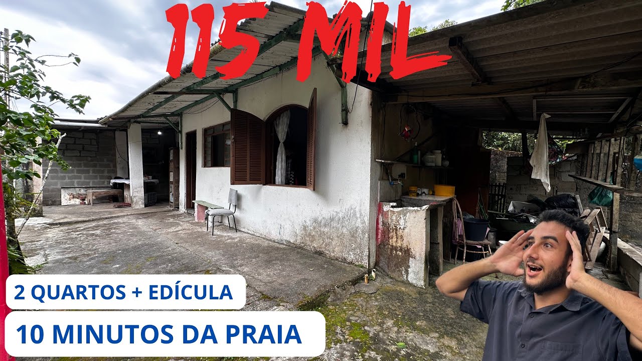(Vendido) CASA POR 115 MIL COM 3 QUARTOS EM ITANHAEM 
