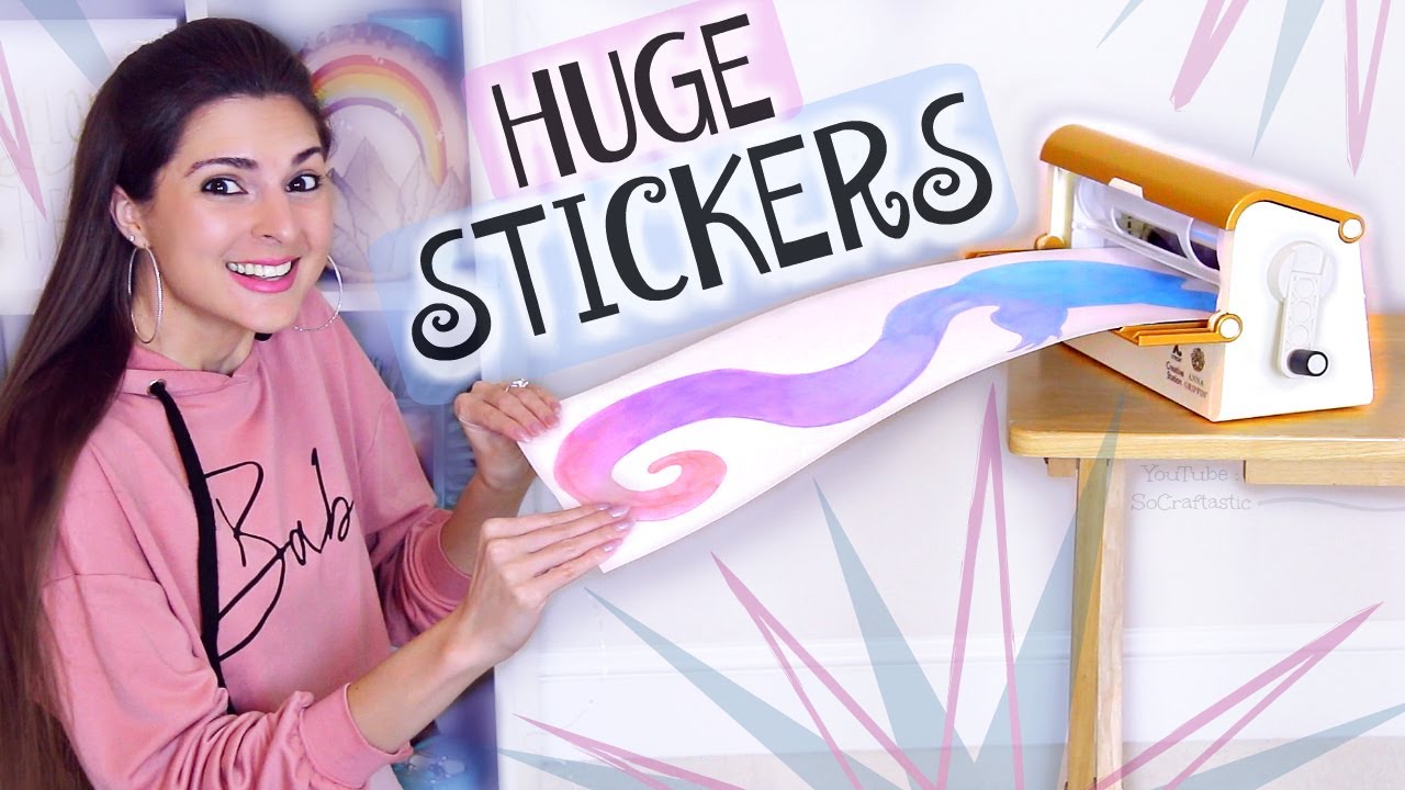 Making GIANT STICKERS with Xyron Sticker Machine 