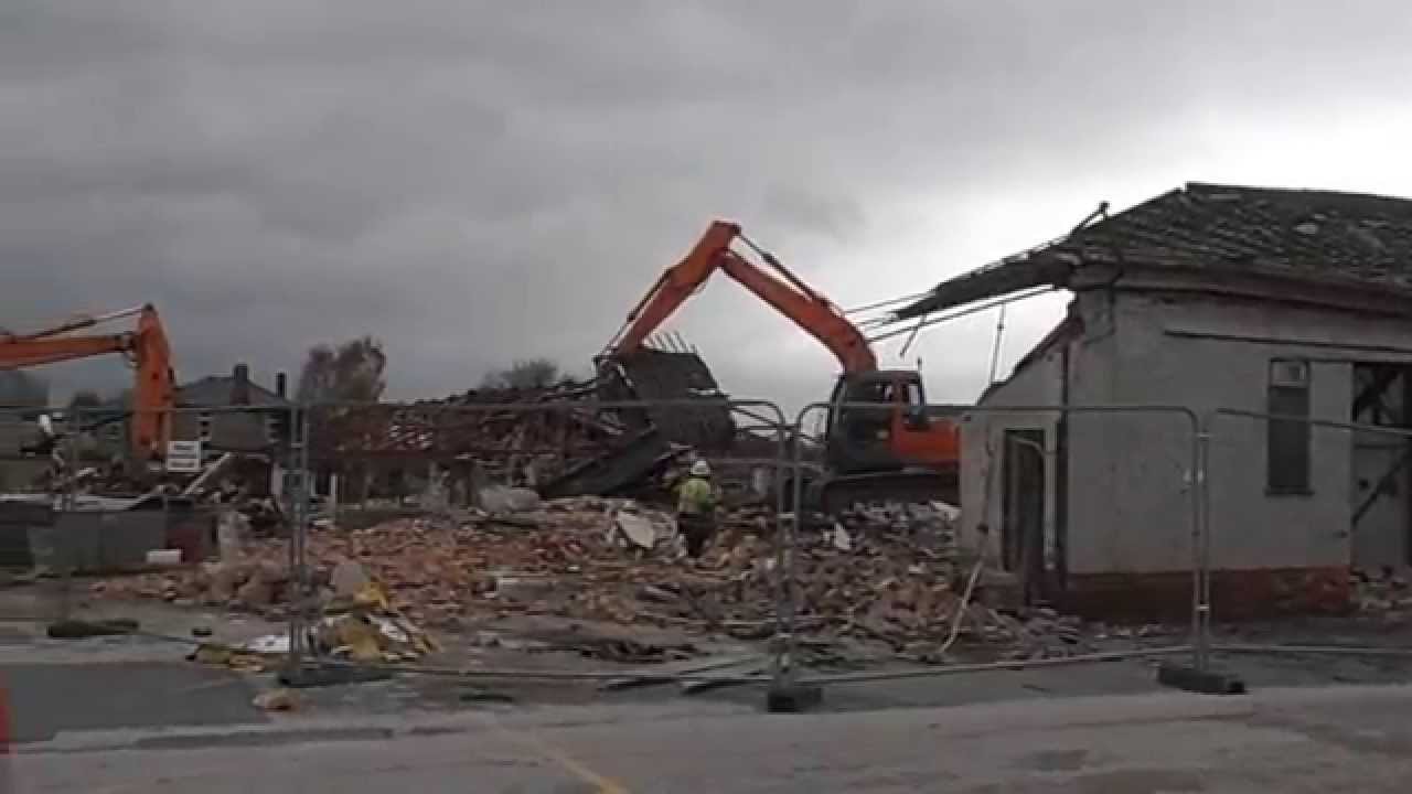 Demolition of HM Stanley Hospital Buildings St Asaph Llanelwy Wales YouTube