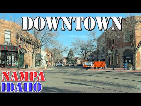 Nampa - Idaho - 4K Downtown Drive
