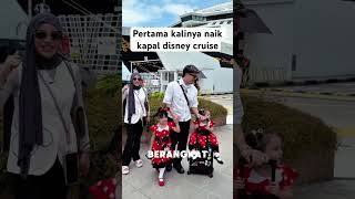 Pertama kali naik kapal disney cruise  #attahalilintar #aurelhermansyah #azura #krisdayanti  #ameena