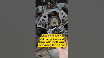 GM 5.3/6.0/6.2/LS Oil pump removal WITHOUT removing the oil pan #shorts  #robthemechanic #automobile