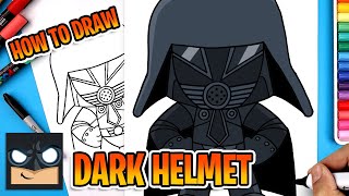 how to draw dark helmet space balls