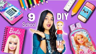 DIY 9 Back to School supplies for Barbie 😍 Miniature craft for your barbie doll 💕 Part-1 screenshot 2