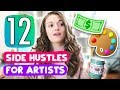 12 Side Hustles For Artists To Make Extra Money Youtube