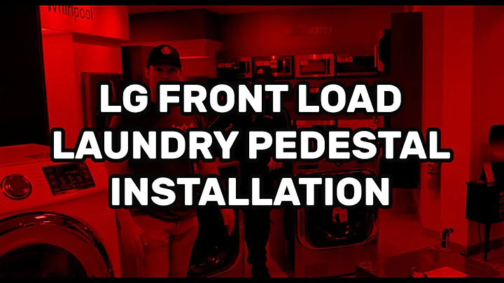 LG Front Load Laundry Pedestal Installation (includes wash ped)
