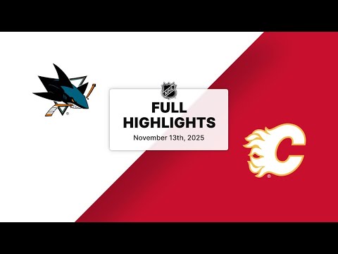 NHL Highlights | Sharks vs. Flames | November 13, 2025