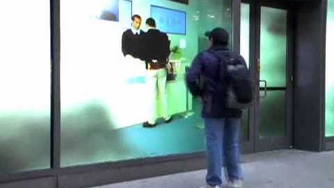 Interactive Screen, Interactive Window, LCD   Plasma Display, Gesture Control Motion Detecting Touch   Point Screen  ScreenFX