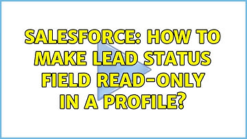 Salesforce: How to make Lead Status field read-only in a profile? (3 Solutions!!)