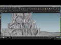 Houdini Cliff process