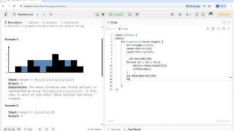 Trapping Rain Water Problem | LeetCode 42 | Best Interview Approach