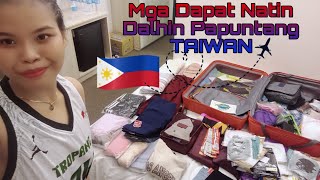 Mga Dapat Dalhin Papuntang TAIWAN | Laman ng CheckIn Baggage | Plus Hand Carry Luggage (Bonus)