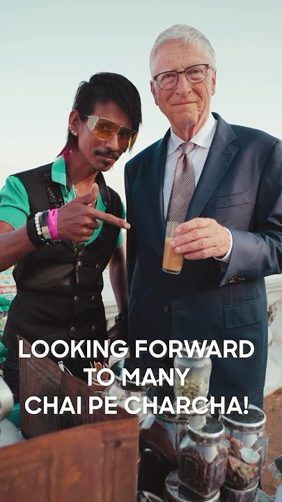 Dolly Chai Wala With Bill Gates ☕️            One Chai Please ~ Bill Gates #india #billgates #chai