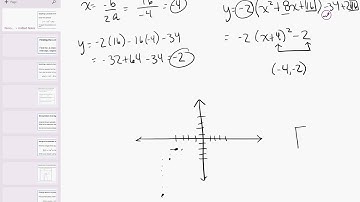 15 04 Graphing a parabola of the form y = ax^2 + bx + c: Integer coefficients