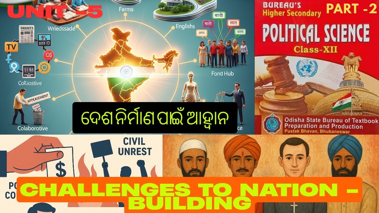Challenge to Nation Building | +2 2nd Year Arts Political Science | CHSE Odisha by Uttam Kumar sahoo