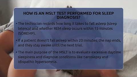 How Is An MSLT Test Performed For Sleep Diagnosis? - Sleep Apnea Support Network