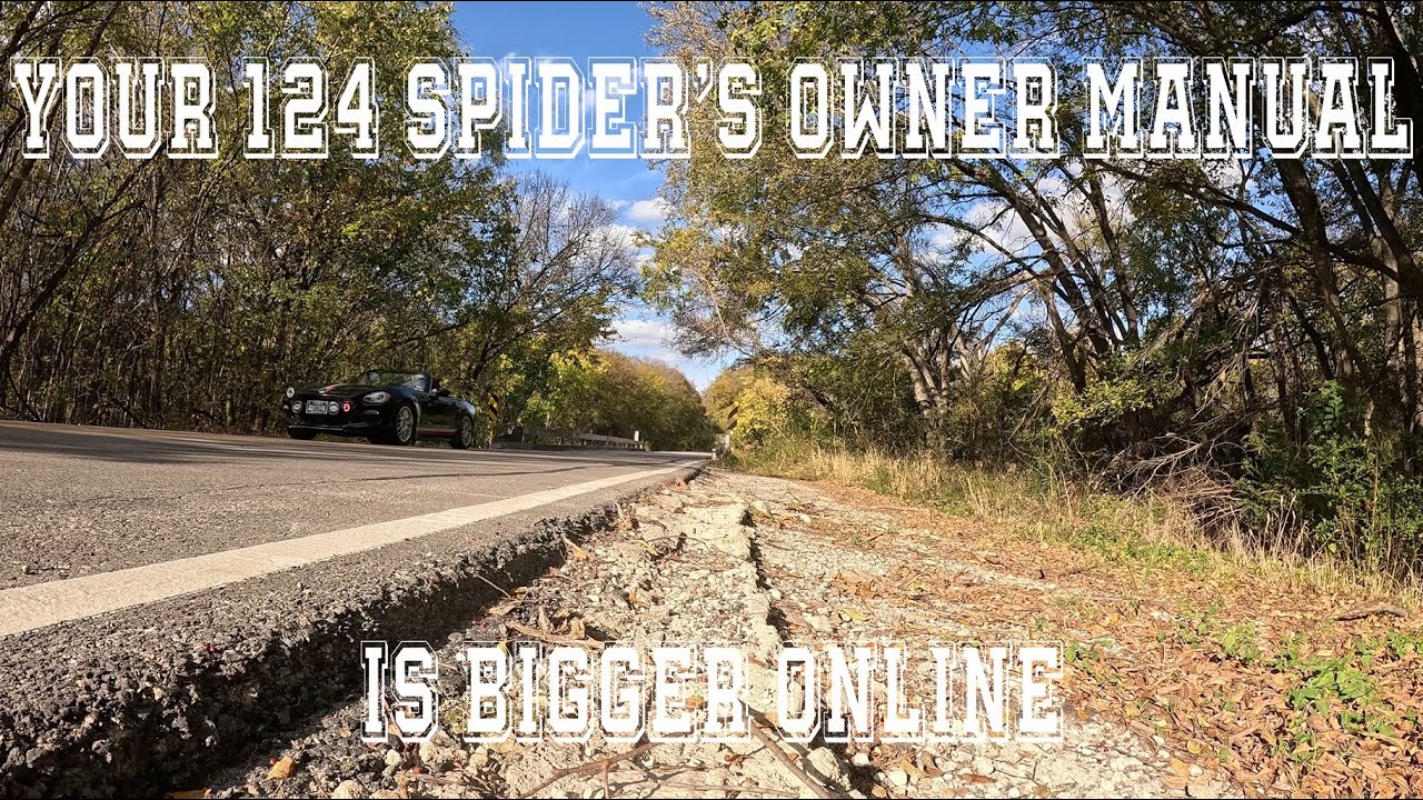 Руководство пользователя для вашего 124 Spider теперь доступно в Интернете