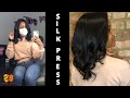 I Got A SILK PRESS On My Natural Hair!