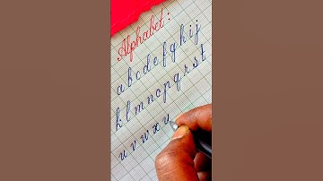 how to write cursive handwriting #cursive #handwriting #alphabet #writing