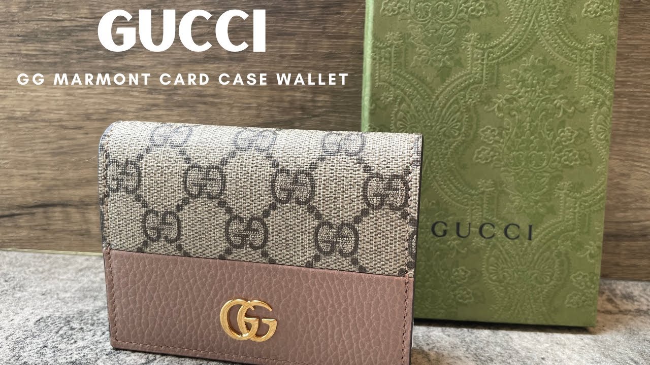 Gucci GG Marmont Card Case Wallet | Unboxing - YouTube