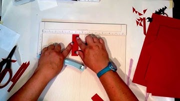 Envelope Punch Board file folder mini tutorial