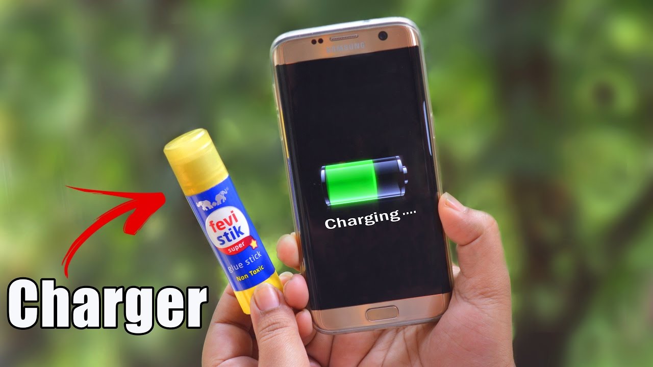 Charge Your Phone Using Glue Stick PowerBank Amazing Life Hacks YouTube