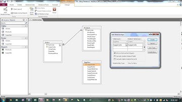 Creating RELATIONSHIPS between table in Access 2010