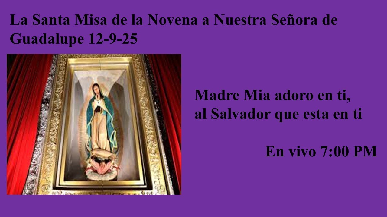 La Santa Misa de la Novena a Nuestra Señora de Guadalupe 12-9-25 - YouTube