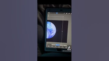 Using clipping Masks and Multiple Layers and Gaussian Blur in Procreate to make a solar scene.