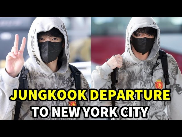 BTS Jungkook 정국 Departure To USA Jungkook is off to New York For