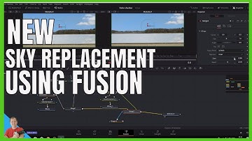 Davinci Resolve 16 Replace the sky tips using fusion
