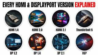 Every HDMI & DisplayPort Version Explained in 9 Minutes