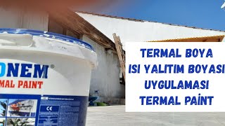 ISONEM THERMAL PAINT APPLICATION. EXTERIOR THERMAL INSULATION PAINT APPLICATION