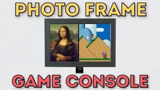 This photo frame is secretly a game console